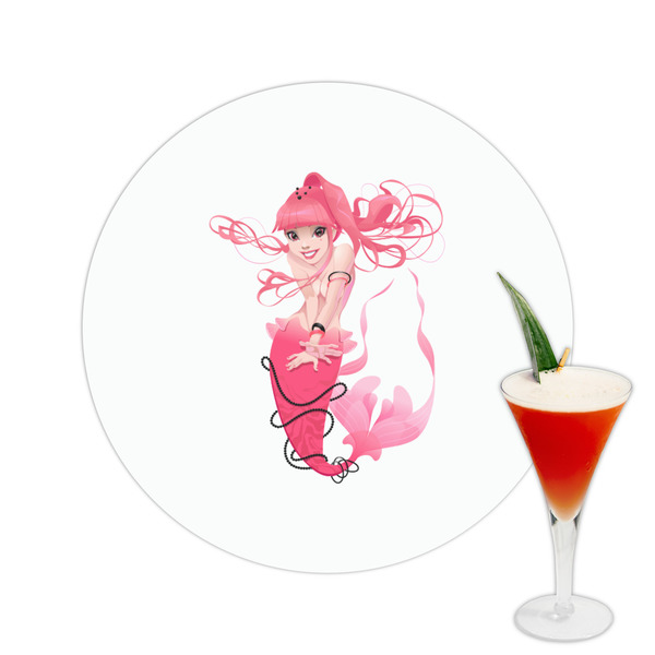 Custom Mermaid Printed Drink Topper -  2.5"