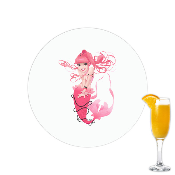 Custom Mermaid Printed Drink Topper - 2.15"
