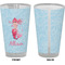 Mermaid Pint Glass - Full Color - Front & Back Views