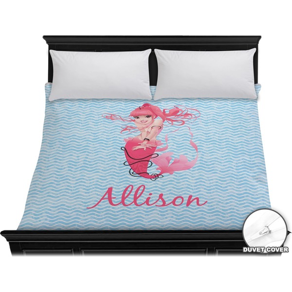Custom Mermaid Duvet Cover - King (Personalized)
