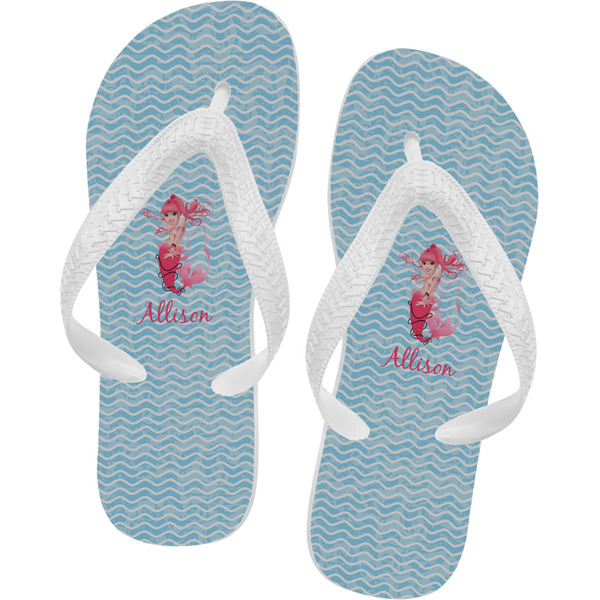 Custom Mermaid Flip Flops - XSmall (Personalized)