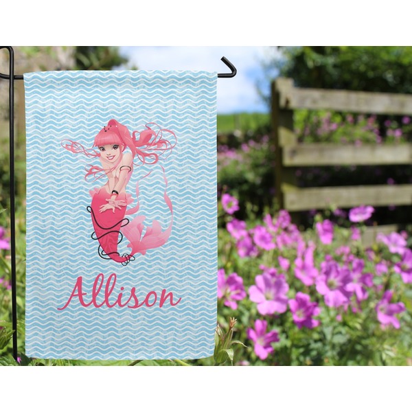 Mermaid Garden Flag - Outside In Flowers
