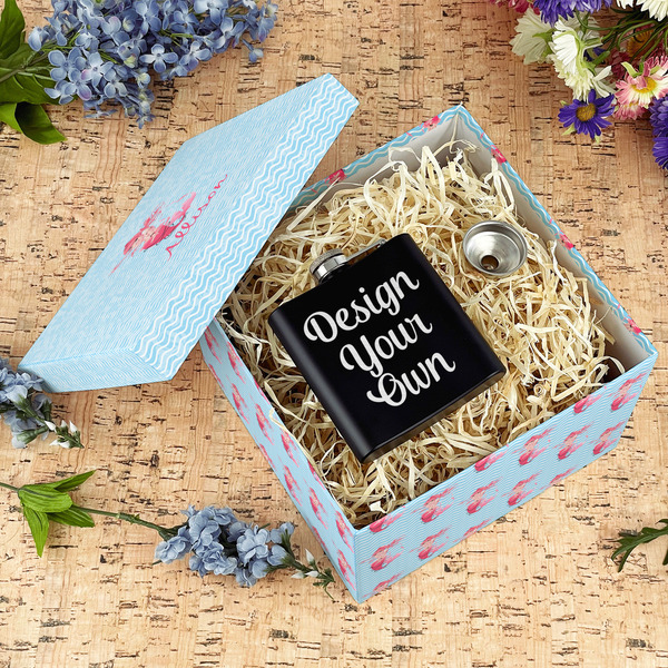 Mermaid Gift Boxes with Lid - Canvas Wrapped - Large - In Context