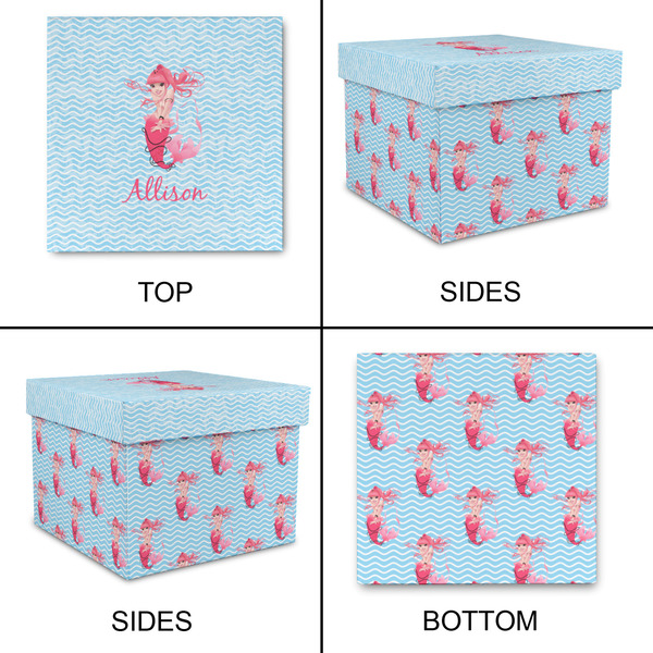 Mermaid Gift Boxes with Lid - Canvas Wrapped - Small - Approval