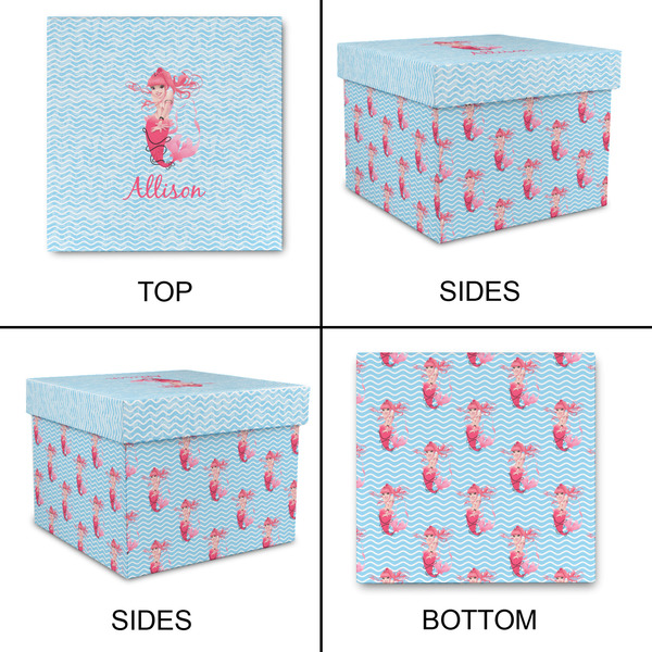 Mermaid Gift Boxes with Lid - Canvas Wrapped - XX-Large - Approval