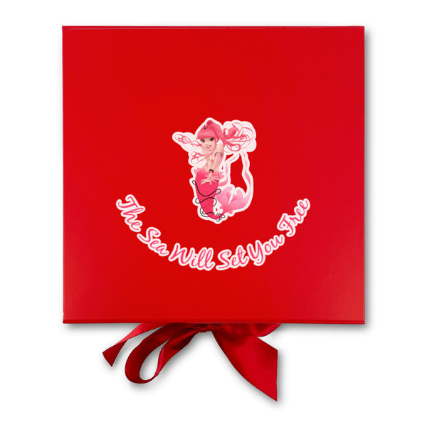 Mermaid Gift Boxes with Magnetic Lid - Red - Approval