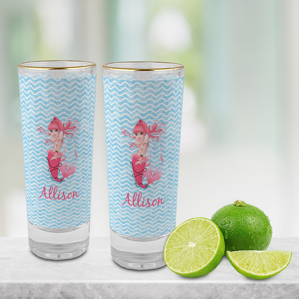 Mermaid Glass Shot Glass - 2 oz - LIFESTYLE