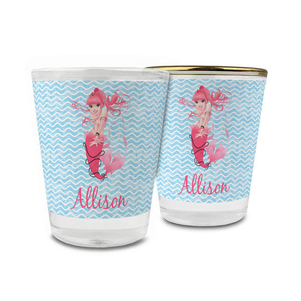 Custom Mermaid Glass Shot Glass - 1.5 oz (Personalized)