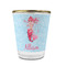 Mermaid Glass Shot Glass - 1.5 oz - with Gold Rim - Single (Personalized)
