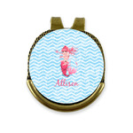Mermaid Golf Ball Marker - Hat Clip - Gold