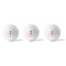 Mermaid Golf Balls - Generic - Set of 3 - APPROVAL