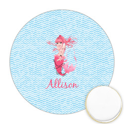Mermaid Printed Cookie Topper - Round (Personalized)