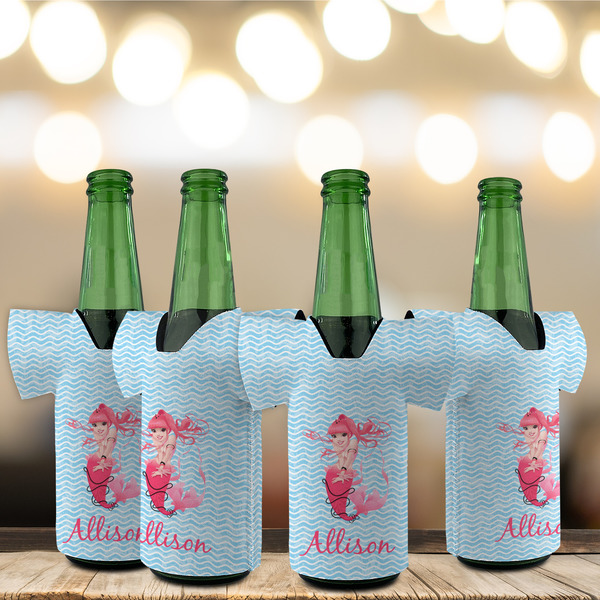 Mermaid Jersey Bottle Cooler - Set of 4 - LIFESTYLE