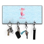 Mermaid Key Hanger w/ 4 Hooks w/ Graphics and Text