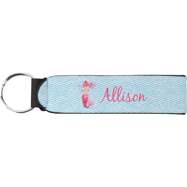 Custom Mermaid Neoprene Keychain Fob (Personalized)