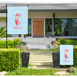 Mermaid Large Garden Flag - Double Sided (Personalized)