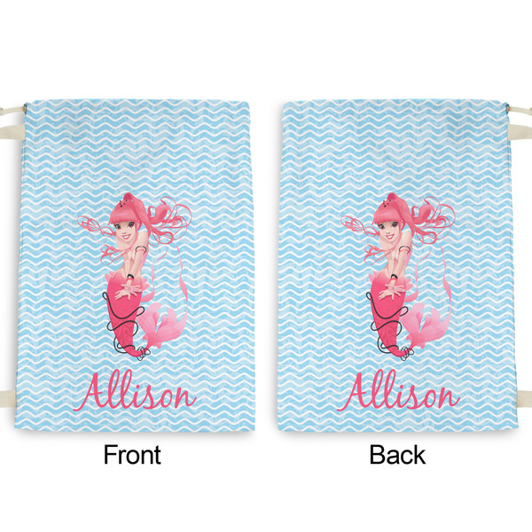 Mermaid Large Laundry Bag - Front & Back View