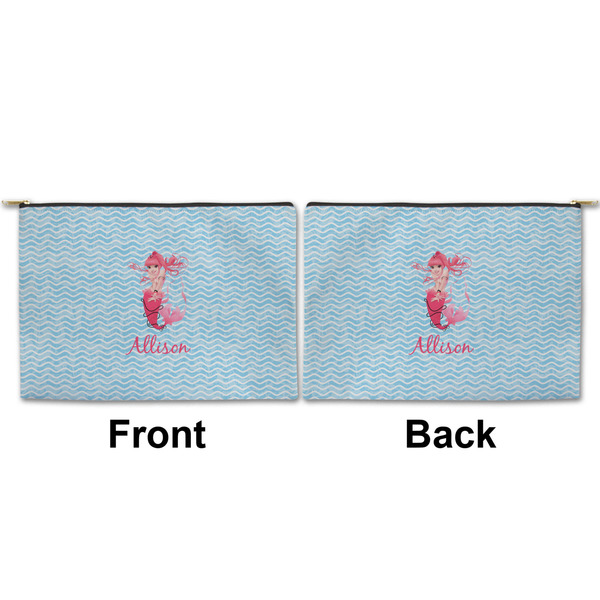 Mermaid Large Zipper Pouch Approval (Front and Back)