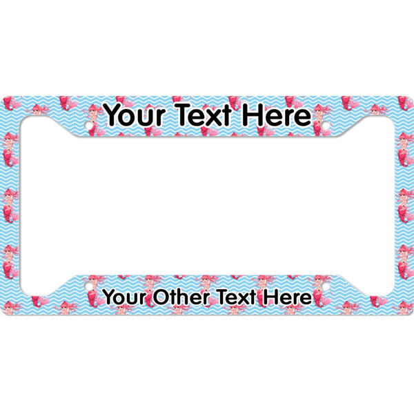 Custom Mermaid License Plate Frame - Style A (Personalized)