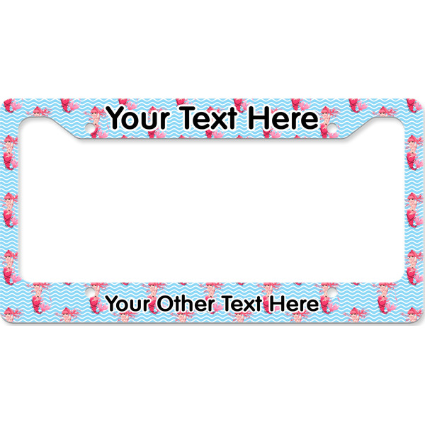 Mermaid License Plate Frame Wide