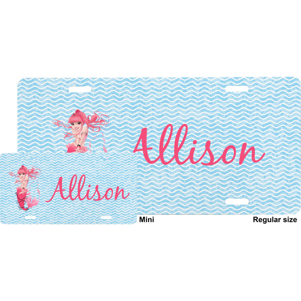 Mermaid License Plate (Sizes)