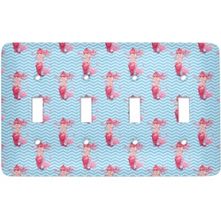 Mermaid Light Switch Cover (4 Toggle Plate)