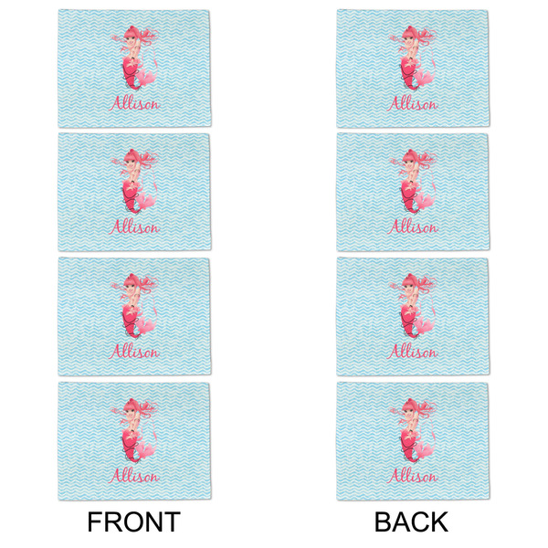 Mermaid Linen Placemat - APPROVAL Set of 4 (double sided)