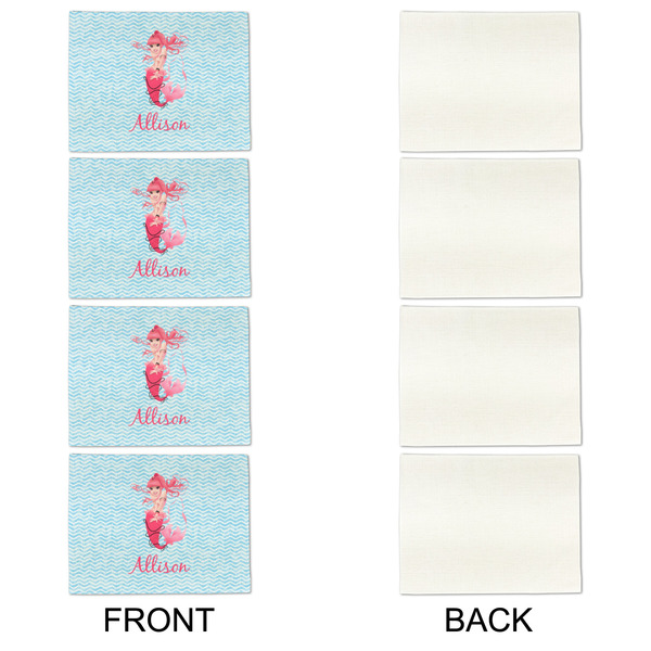 Mermaid Linen Placemat - APPROVAL Set of 4 (single sided)