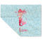 Mermaid Double-Sided Linen Placemat - Single w/ Name or Text