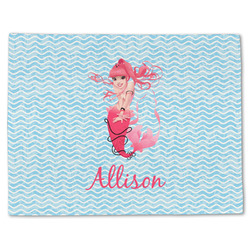 Mermaid Single-Sided Linen Placemat - Single w/ Name or Text