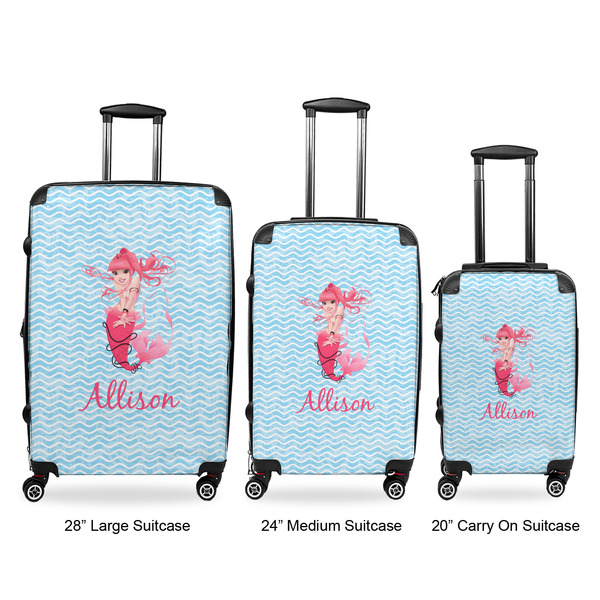 Mermaid Luggage Bags all sizes - With Handle