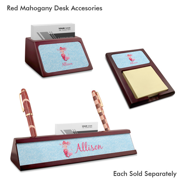 Mermaid Mahogany Desk Accessories
