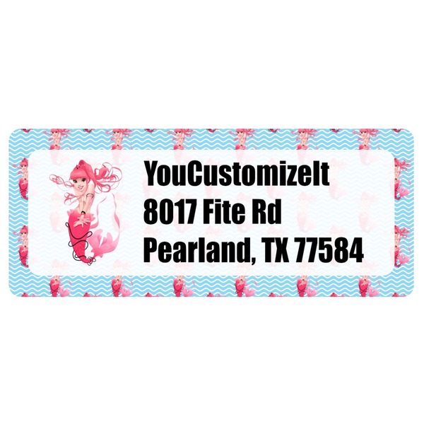 Custom Mermaid Return Address Labels (Personalized)