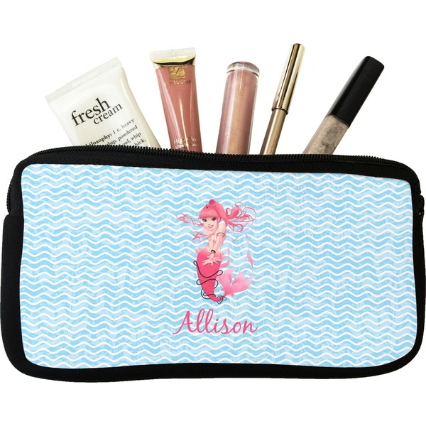 Custom Mermaid Makeup / Cosmetic Bag - Small (Personalized)
