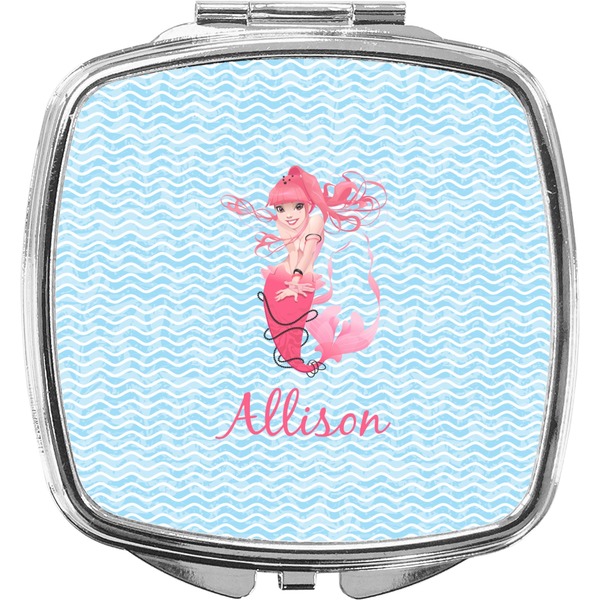 Custom Mermaid Compact Makeup Mirror (Personalized)