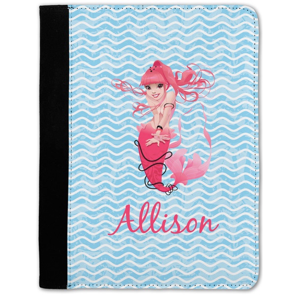 Custom Mermaid Notebook Padfolio - Medium w/ Name or Text