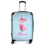 Mermaid Suitcase - 24" Medium - Checked (Personalized)