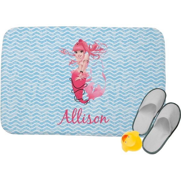 Custom Mermaid Memory Foam Bath Mat (Personalized)