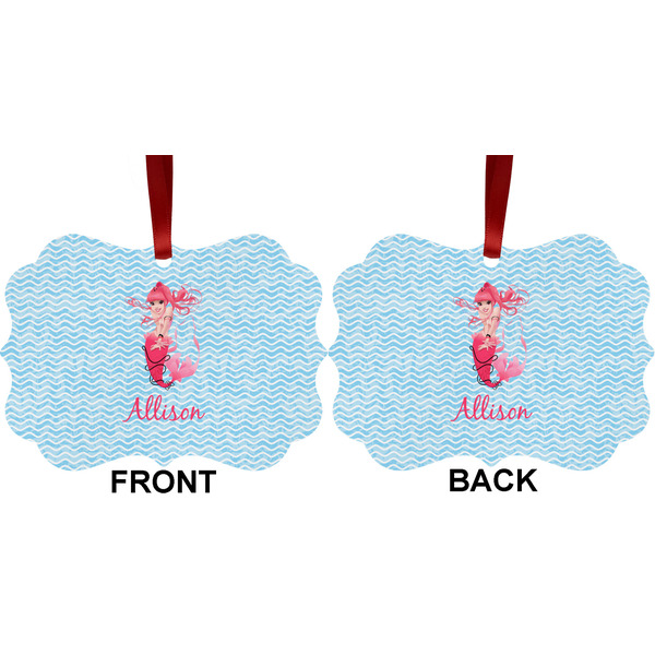 Mermaid Metal Benilux Ornament - Front and Back (APPROVAL)