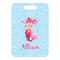 Mermaid Metal Luggage Tag - Front Without Strap