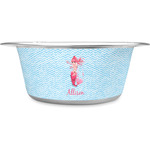 Mermaid Stainless Steel Dog Bowl - Large (Personalized)