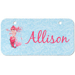 Mermaid Mini/Bicycle License Plate (2 Holes) (Personalized)
