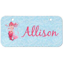 Mermaid Mini/Bicycle License Plate (2 Holes) (Personalized)