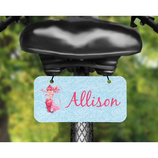 Mermaid Mini License Plate on Bicycle - LIFESTYLE Two holes