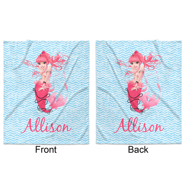 Mermaid Minky Blanket - 50"x60" - Double Sided - Front & Back