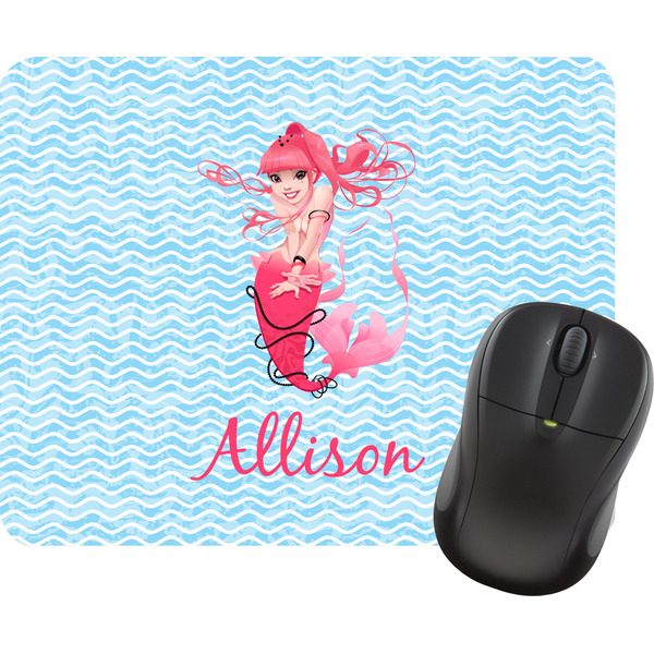 Custom Mermaid Rectangular Mouse Pad (Personalized)