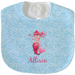Mermaid Velour Baby Bib w/ Name or Text