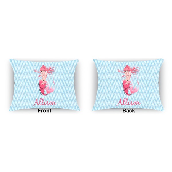 Mermaid  Outdoor Rectangular Throw Pillow (Front and Back)