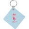 Mermaid Diamond Plastic Keychain w/ Name or Text