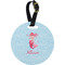 Mermaid Personalized Round Luggage Tag